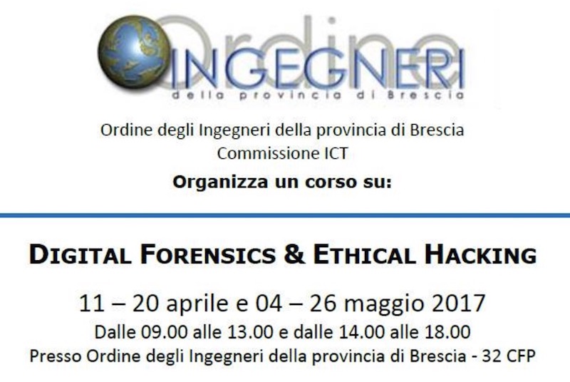 Corso di Digital Forensic ed Ethical Hacking