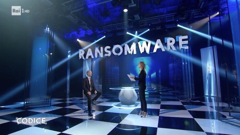 A Codice su Raiuno si parla di Ransomware e riscatti in bitcoin