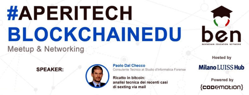 Email con minaccia divulgazione filmati webcam e riscatto in Bitcoin