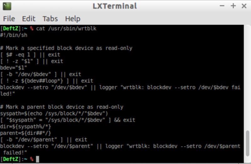 Come bloccare in scrittura i dischi tramite wrtblk in DEFT Linux