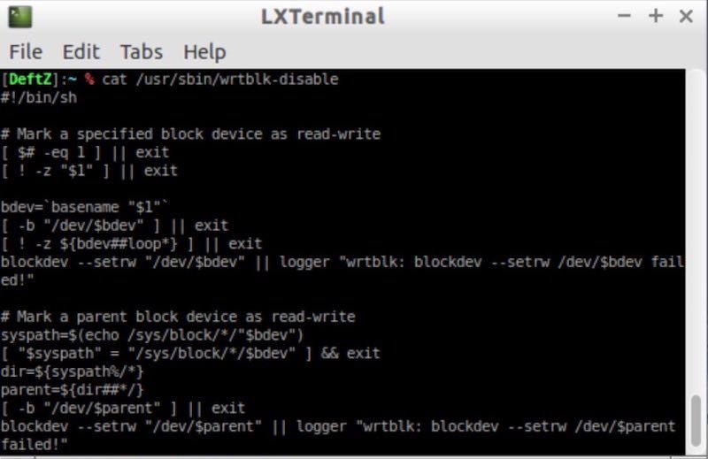 Come abilitare la scrittura sui dischi in DEFT Linux con wrtblk-disable