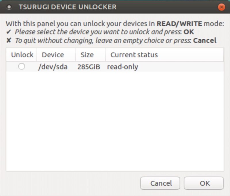 Tsurugi Linux Device Unlocker