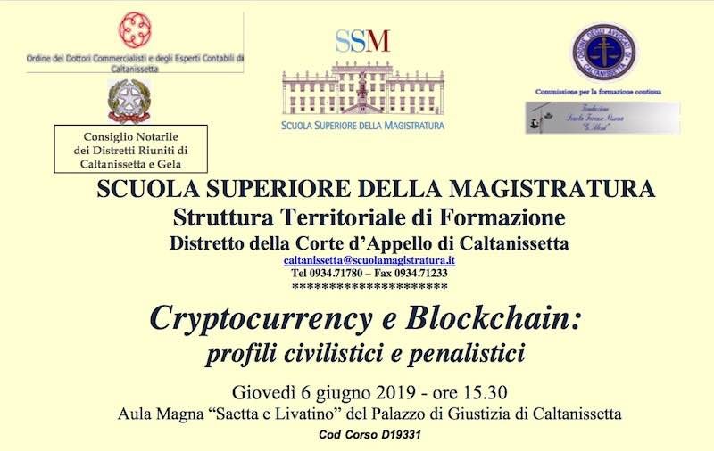 Scuola Superiore di Magistratura - Cryptocurrency e Blockchain