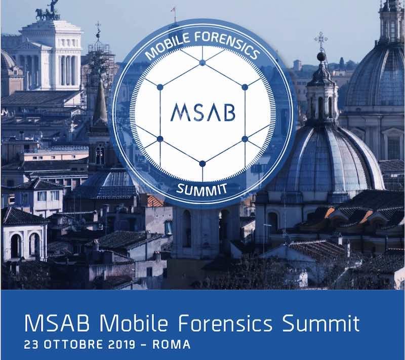 MSAB Mobile Forensics Summit a Roma