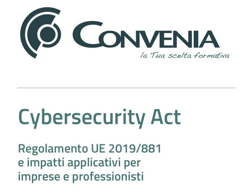 Convenia - Convegno su Cybersecurity Act a Milano