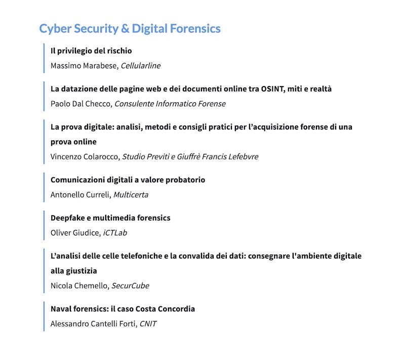 Legal Tech Forum 2020 - Cyber Security & Digital Forensics