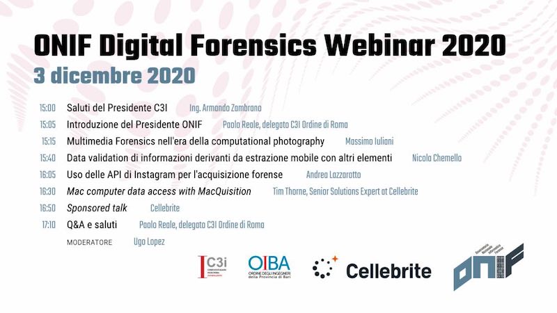 ONIF - Digital Forensics Webinar 2020