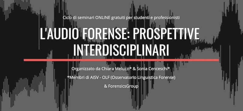 Audio Forense - Prospettive Interdisciplinari