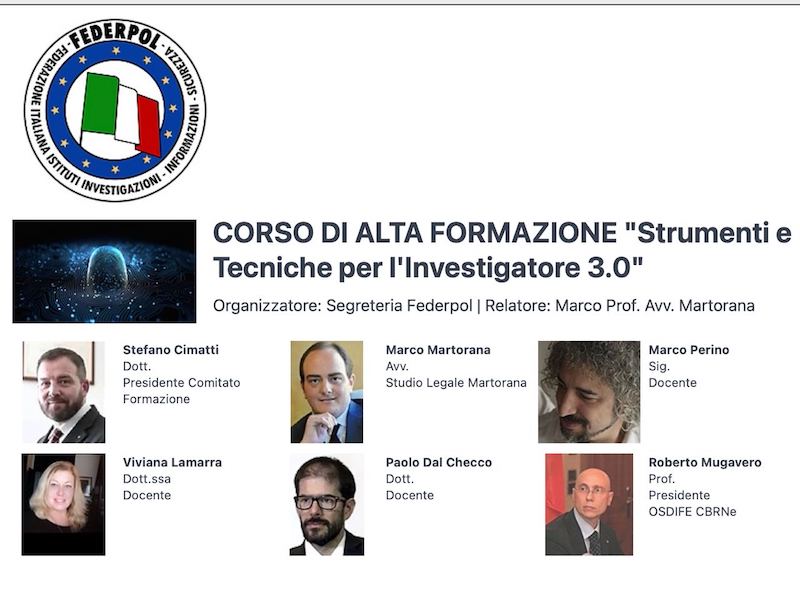 Corso Federpol sui Nuovi Strumenti per le Indagini Digitali Forensi