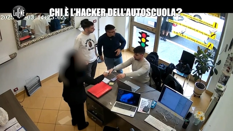 Le Iene e l'hacker dell'autoscuola con la perizia informatica della società d'informatica forense Forenser Srl