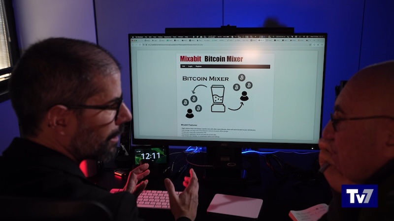 Paolo Dal Checco parla di bitcoin mixer su Rai1 a TV7