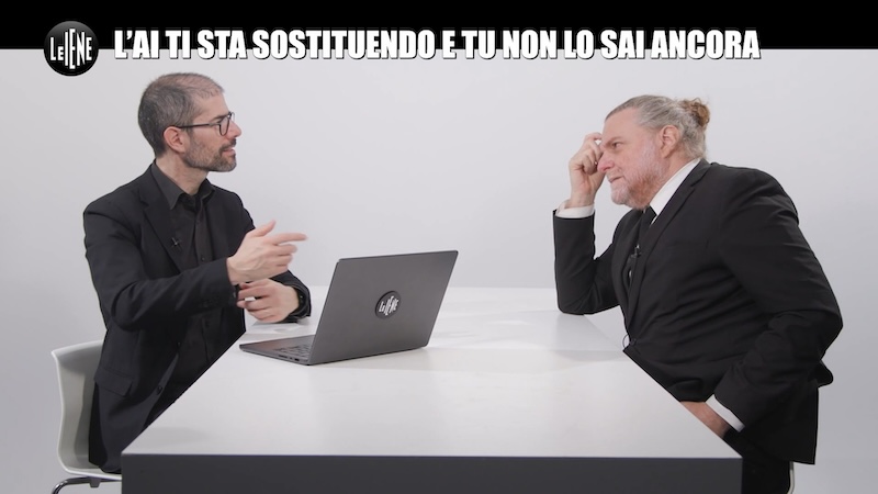 Paolo Dal Checco a Le Iene con Alessandro Sortino su Intelligenza Artificiale