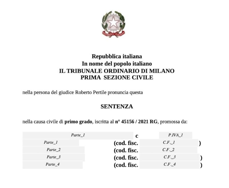 Sentenza n. 6677/2026 del Tribunale di Milano - Responsabilità dell'avvocato e del consulente tecnico